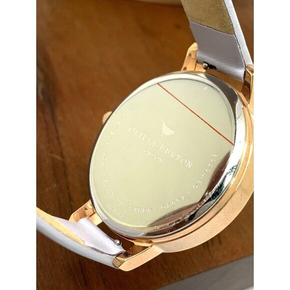 Olivia Burton Women's Watch OBW0706 Quartz Floral Dial Rose Gold Leather… - Picture 6 of 13